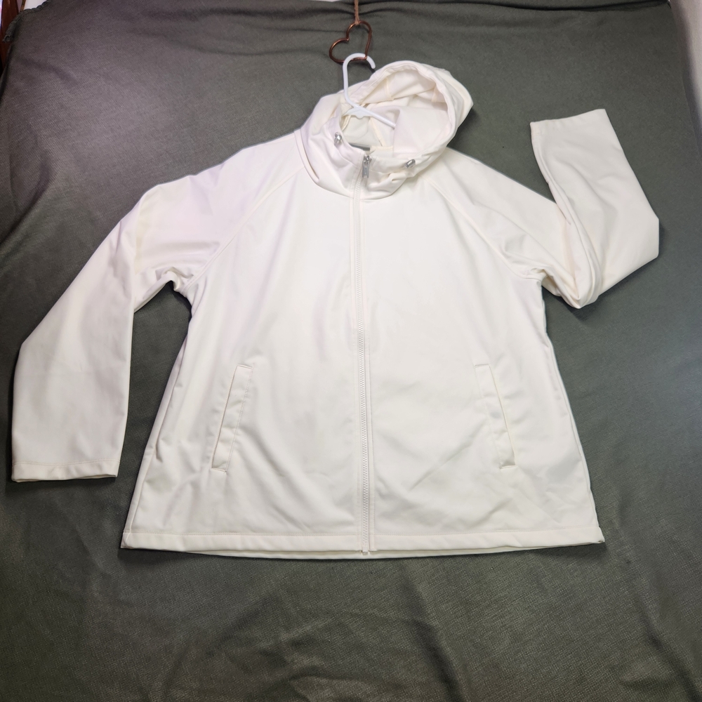 ⭐️ 32 Degrees Heat Ivory Hooded Jacket – X-Large – Cozy Lightweight Outerwear